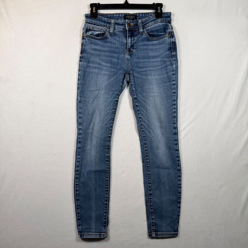 Judy Blue Bristol Skinny Jeans Womens 5 Mid Rise Stretch Ankle Denim